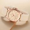 NAVIFORCE Ladies Watch with Elegant Flower Dial Fashionable Brand Waterproof Quartz Wristwatch for Women Soft Silicon Strap 5051