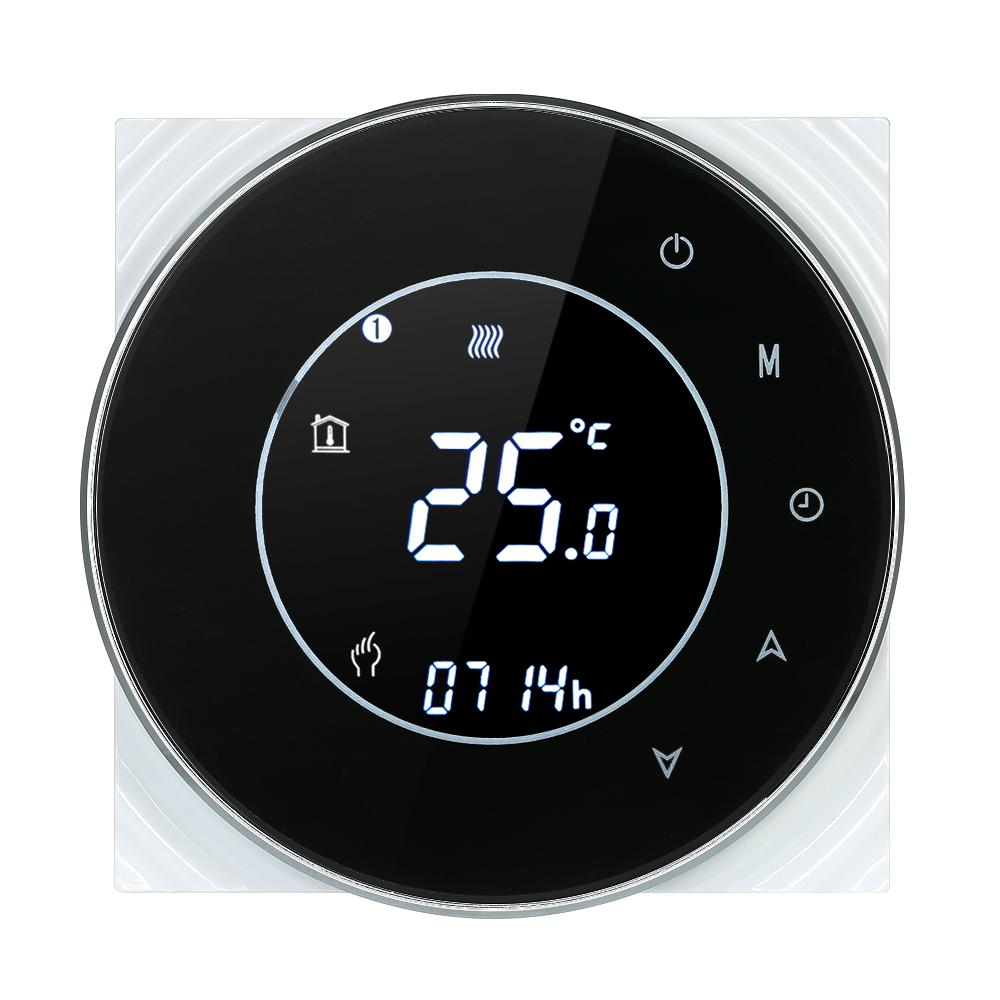 Programmable Gas Boiler Heating Thermostat Dry Contact Temperature Controller Touchscreen LCD with