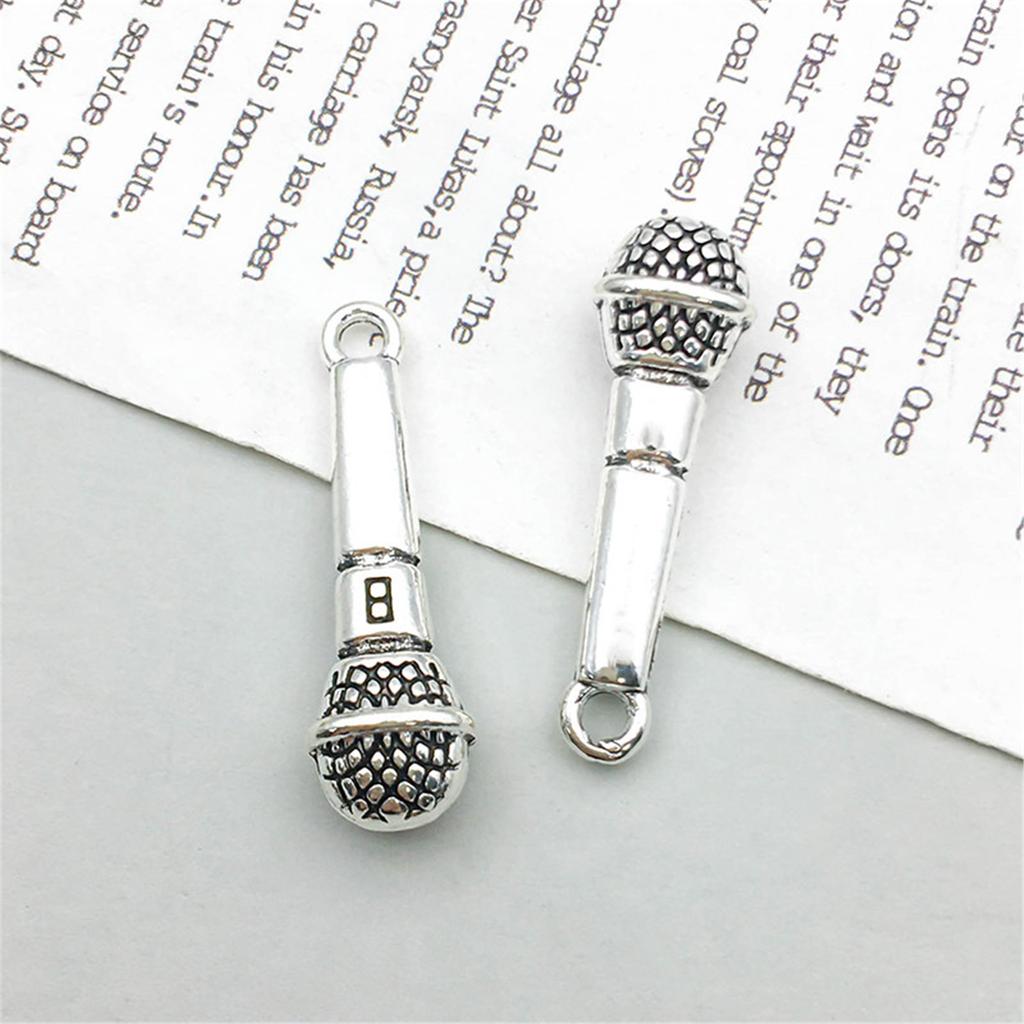 60 шт., подвески в виде музыкальной гитары, подвески античное серебро, смешанная музыкальная серия, кулон «сделай сам», ювелирные аксессуары