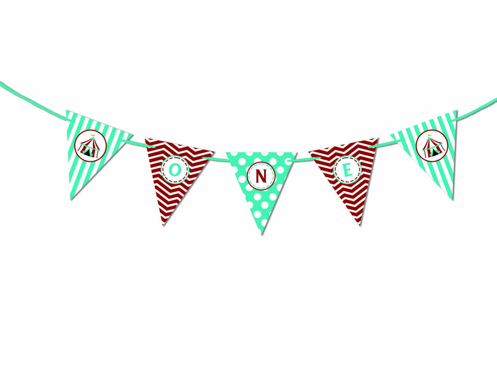 Inkdotpot Birthday Party Decorations Happy Birthday Party Garland Baby Boy Or Girl Gender Neutral Pennant Banner