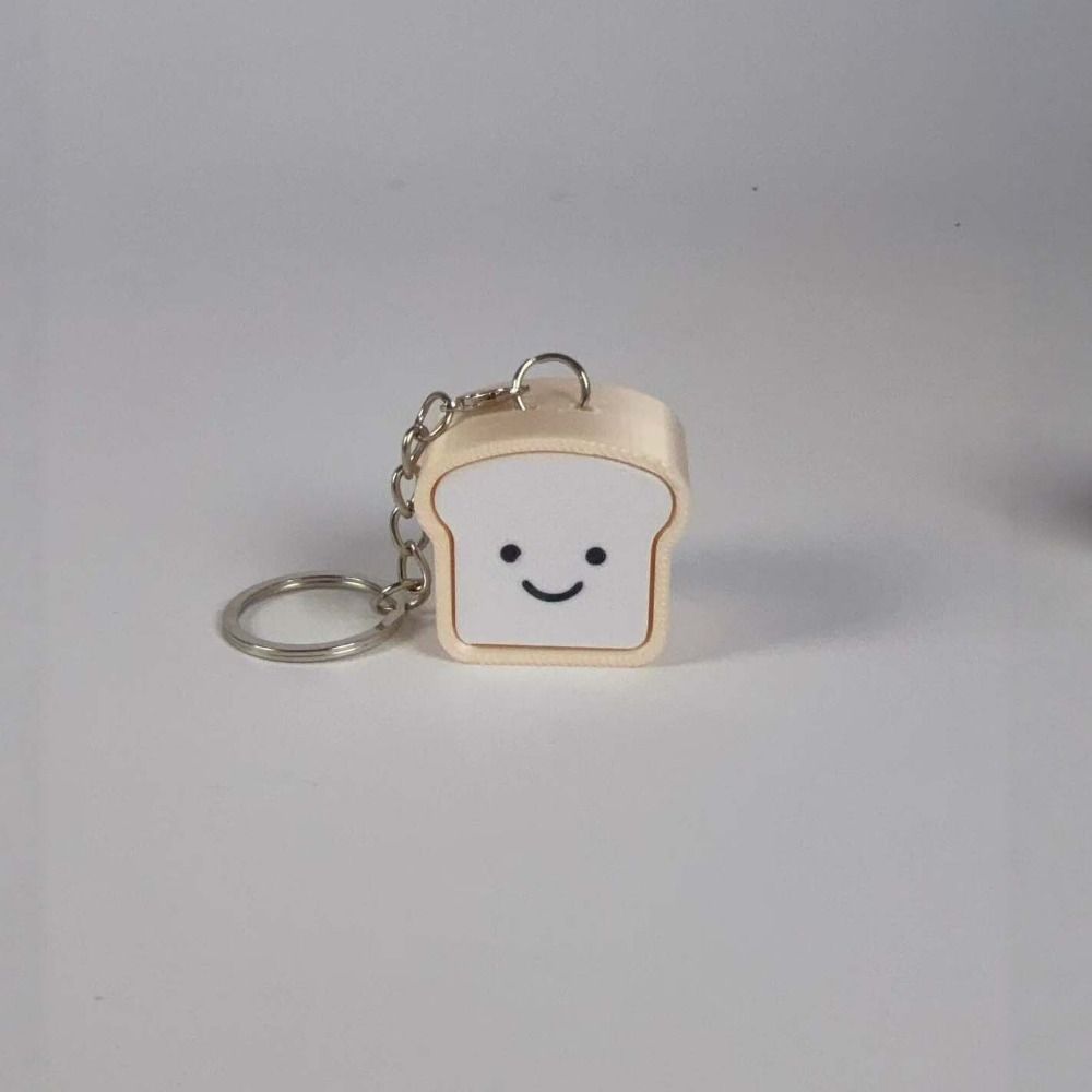 Finger Press Toast Keyboard Clicker Sensory Toy Finger Clicker Toy Bread Fidget Keychain  ADHD ASMR