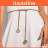 Металлическая поясная цепочка для женщин с жемчужной пряжкой для элегантных летних или зимних нарядов