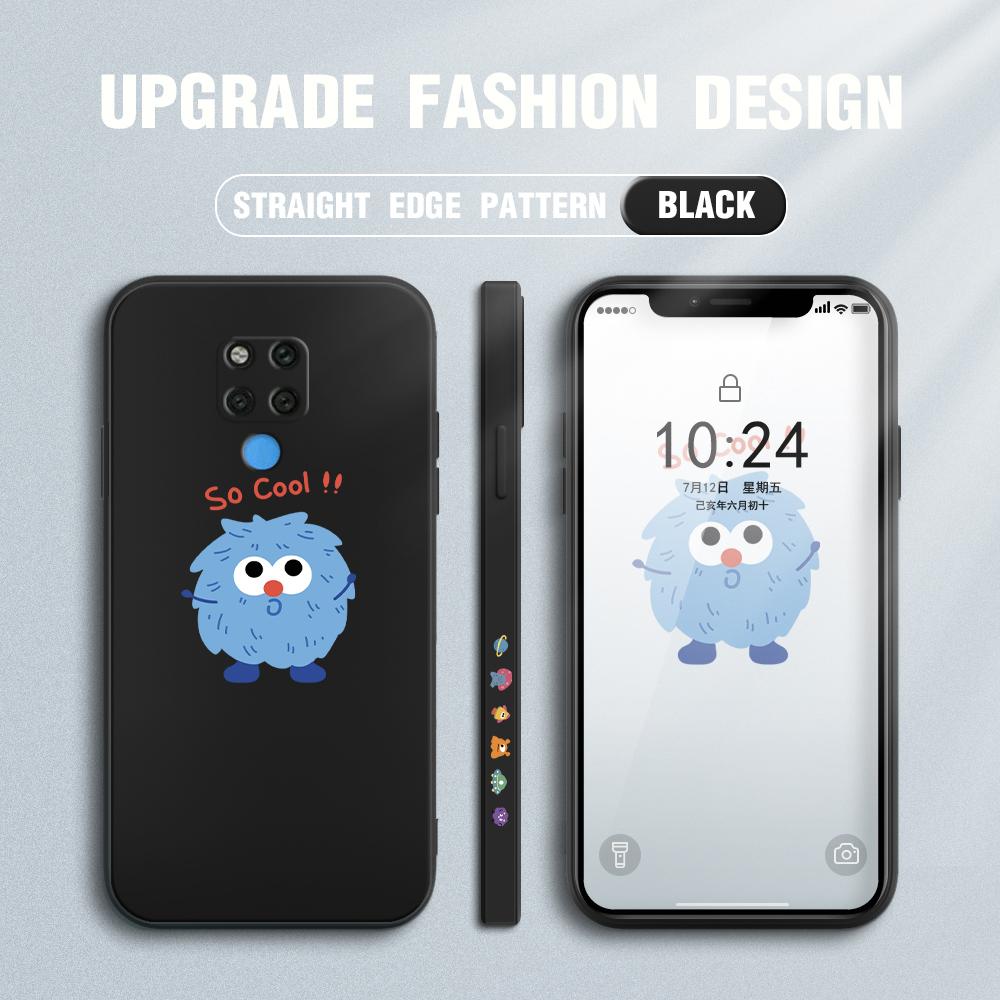 Чехол для телефона с мультяшным красочным узором, квадратный, жидкий, силикон, TPU, полное покрытие, противоударный, защитный чехол для камеры Huawei Honor Vivo