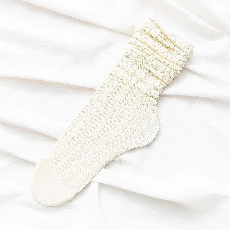 1 пара женских носков, сетчатые кружевные сексуальные ультратонкие носки, эластичные носки в стиле Харадзюку, ретро-носки