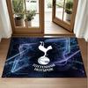 Tottenham Hotspur Design Crystal Velvet Rug Soft Decorative Mat for Bedroom Entrance
