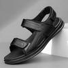 Men's Sandals Non-slip and Wear-resistant Beach Shoes Outdoor Breathable Fashion Sandals Men's Trendy Versatile Black