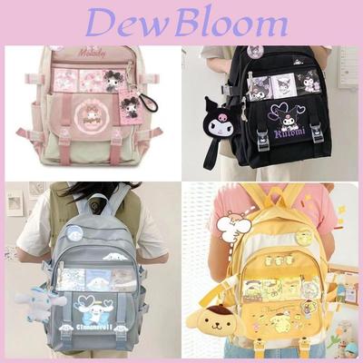 Рюкзак большого объема Kuromi Cinnamoroll Melody Purin для девочки-ребенка Подарок