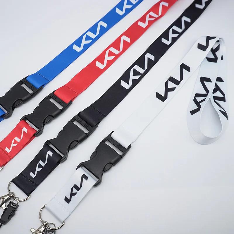 RYQB9 Neck Strap Lanyard Keychain Phone Work ID Card Hanging Rope For Kia Ceed Cerato Sportage Picanto Seltos Soul Rio 3 4 5 2021 2020
