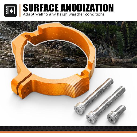 NICECNC Orange Flange Guard | Compatible with KTM 250/300 EXC/XC/SX/XCW/XC-W Six Days/XC-W TPI 2017-2022 250/300 XC-W/EXC TPI 2023