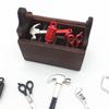 1Комплект 1:12 миниатюрных наборов инструментов для кукольного домика, наборы инструментов ручной работы, модельная мебель, аксессуары для кукольного домика, игрушки, декоративный реквизит
