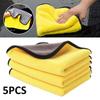 5Pcs Super Absorbent Car Wash Microfiber Towel Cloth Car Cleaning Towels Drying