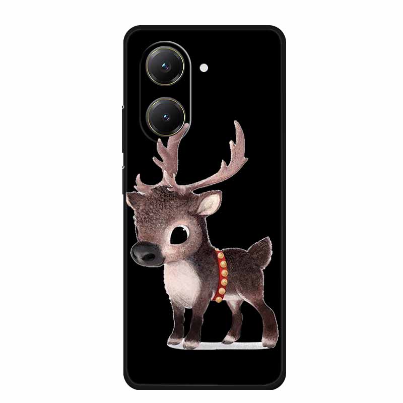 Черный силиконовый чехол для Xiaomi Poco X7 Pro M7 4G Plus Чехол Мультяшный Мягкий ТПУ Задняя крышка Для Poco C71 Redmi A5 4G Чехол для телефона C 71