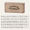 Деревянные штампы в виде букв алфавита с гладкими краями, многоцелевой набор штампов для букв, набор для самостоятельного создания скрапбукинга, принадлежности для штамповки