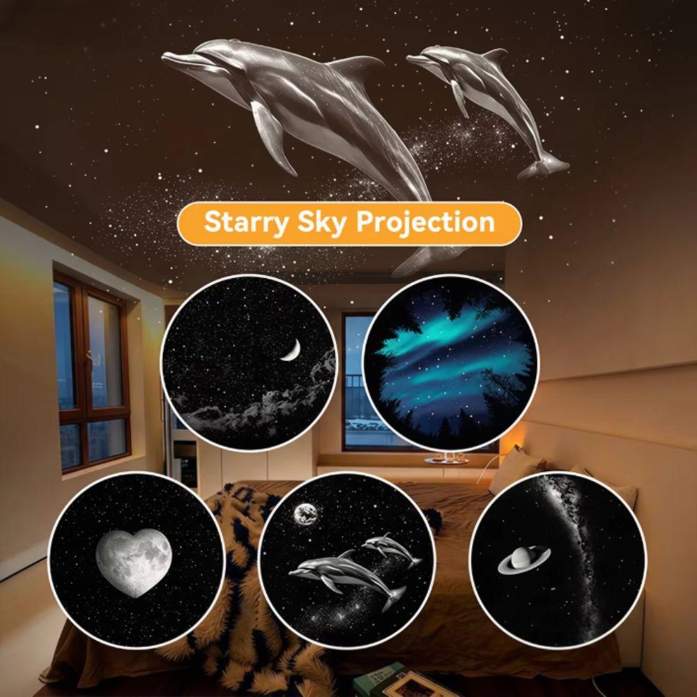 Portable Galaxy Projector Mini Size Projection Light Romantic Atmosphere Light Bedroom