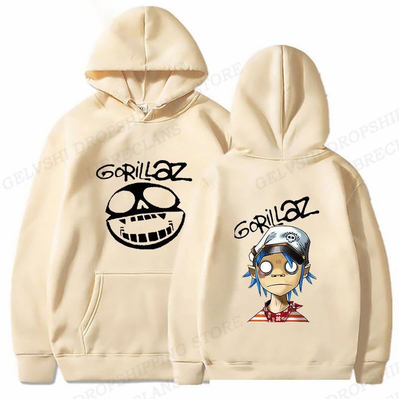 Худи Rock Band Gorillaz Мужская Модная Худи Детская Хип-Хоп