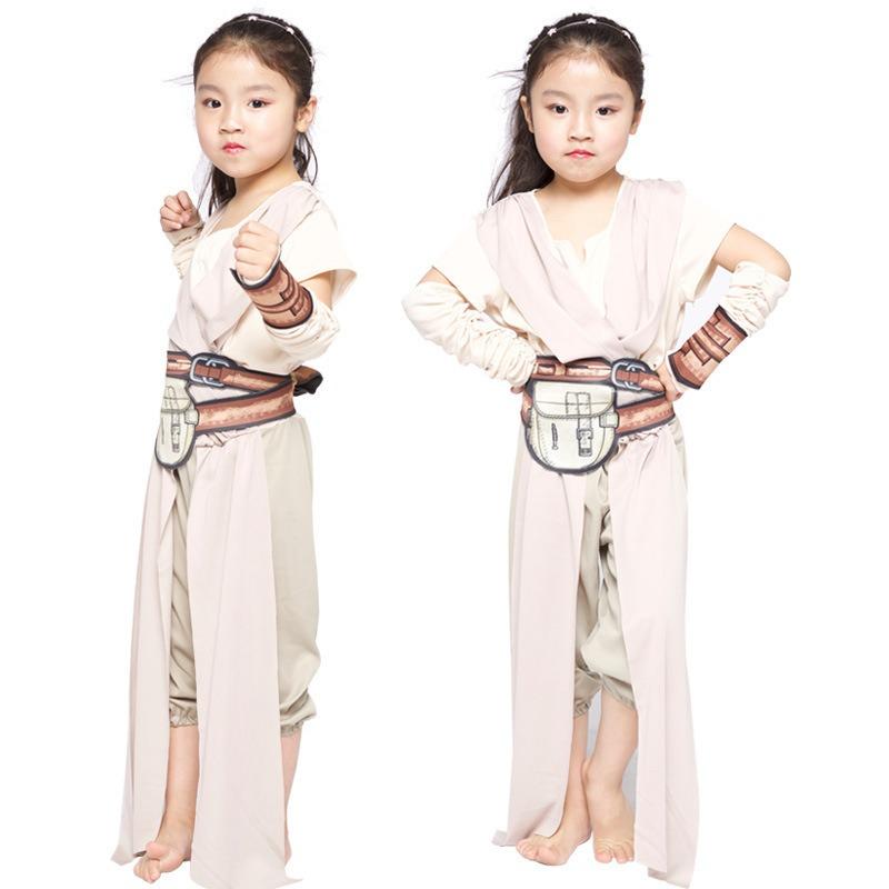 Halloween Costume Star Wars The Force Awakens Rey Girl Classic Movie Characters Ka Wah Game Play