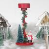 Подсвечник для рождественской елки, смоляная подставка для свечей, рождественская елка, снеговик, Санта, олень, настольная фигурка для камина на каминной полке дома