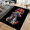Motocross Racer Cartoon Design suitable as a non-slip mat for the living room or bedroom sofa