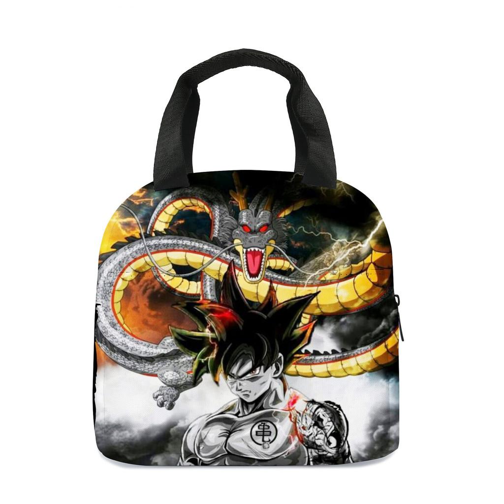 Изолированная сумка-ланчбокс Dragon Ball, компактная, складная, для переноски бенто, для студентов и путешественников
