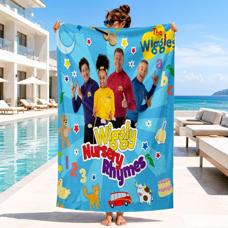 Wiggle And Learn Show Beach Towel, Microfiber Beach Towel, Perfect For Pool, Beach, Travel, Home Decor Beach Party Fan gifts