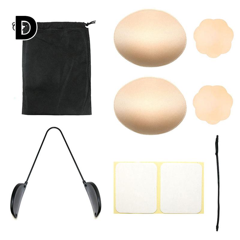 Женский анти-выпуклый бюстгальтер без бретелек с открытой спиной, форма груди, наклейка на соски, бюстгальтер без косточек, топ, бюстгальтер пуш-ап