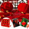Mini Chinese Red Lanterns Hanging Decor Festival Wedding New Ornament Hanger Year Party Decorat F0J8