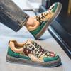 Fashion 2025 New Autumn Printed Personality Design Street Fashion Lace Up Sports Platform Men's Shoes Board Shoes Zapatillas Hombre