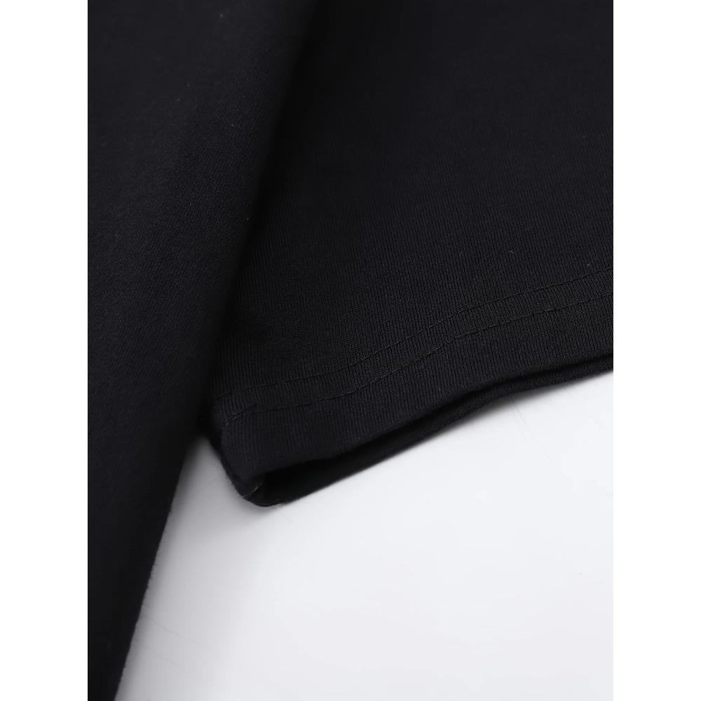 Футболка с принтом в стиле ретро, классический буквенный узор, короткий рукав, 220 г