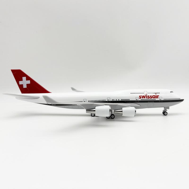 Сувенир Игрушка Самолет Swiss Air B747 Самолет Swiss Airways Модель Самолета Дисплей Смола 1/250 Масштаб 30СМ Модель Самолета Авиационный Декор