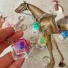 Unzip The Mechanical Keyboard With Light, Press The Keychain, And The Personalized Fully Transparent Light Unzips The Toy Schoolbag Keychain.