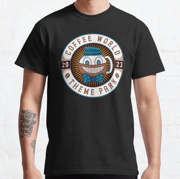 Watery Coffee World Emblem Retro Vintage Classic T-Shirt S-3XL