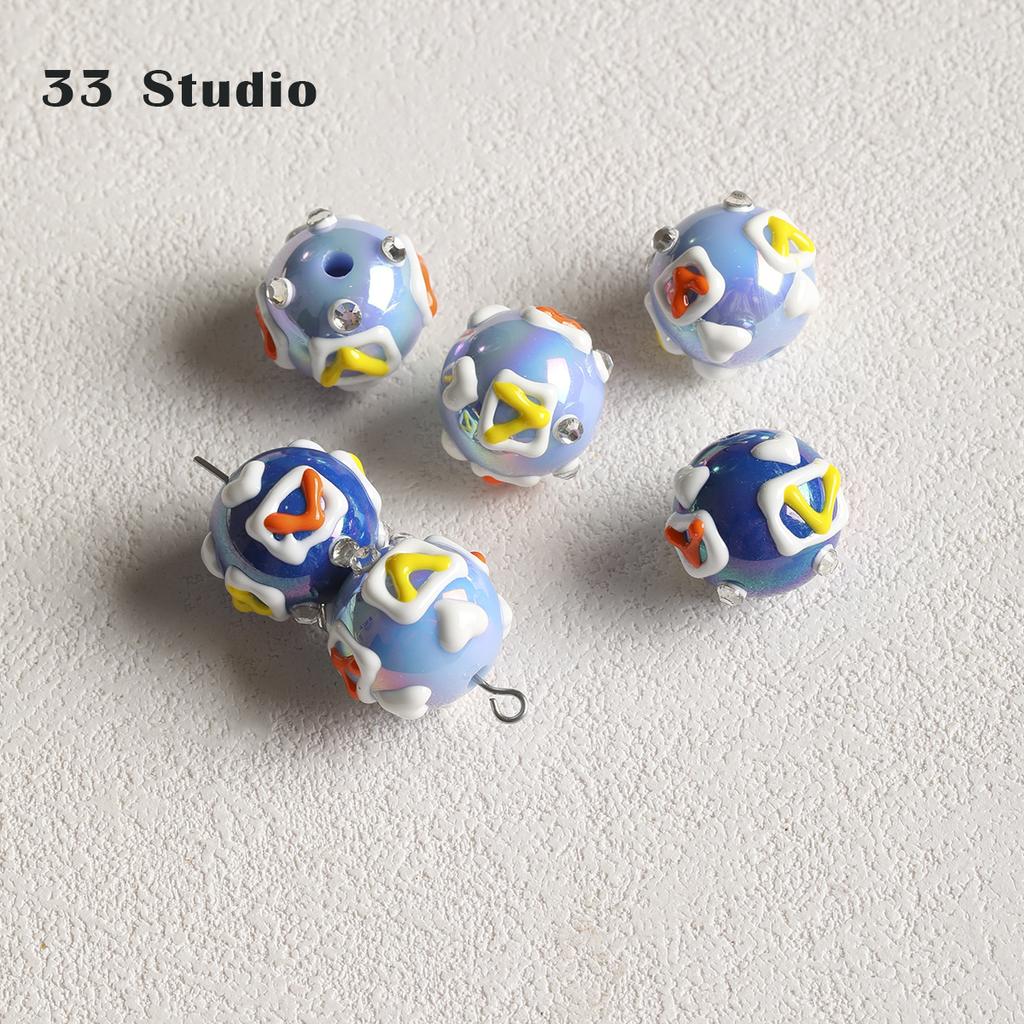 Тяжелая специальная дрель, бусины с ручной росписью, аксессуары «сделай сам», комплект материалов, цепочка для мобильного телефона, автомобильный кулон, бусины-проставки, браслет