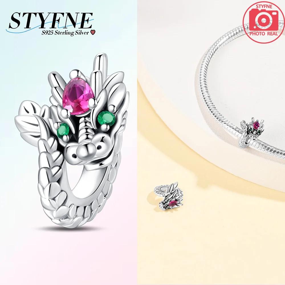 925 Silver Animal Panda Dragon Monkey Butterfly Elephant Beads Fit Bracelet Charms Jewelry Making Women Gift