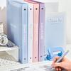 Стиль INS Формат А4 Папка для документов на кольцах Прозрачная Съемная Книга для данных Канцелярские товары для студентов Офисное хранение Блокнот Школьный Офис