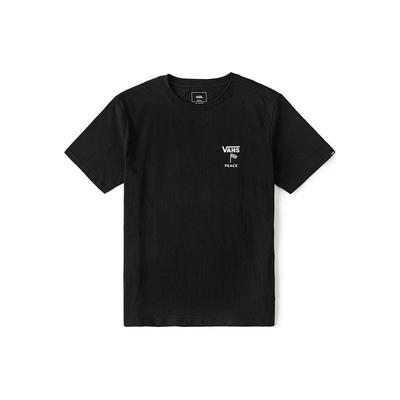 Vans Удобная простая футболка с круглым вырезом и коротким рукавом, унисекс, топы, черный цвет VN000GYUBLK