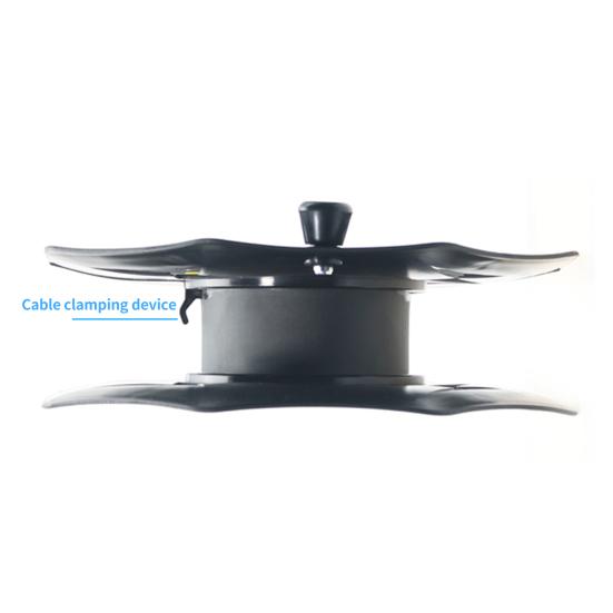 Кабельная катушка для намотки кабеля Сверхпрочная Большая ручка Кривошип Защита от падения Защита от спутывания Экономия труда Хранение шнура Портативное колесо для хранения кабеля Подставка для намотки для дома