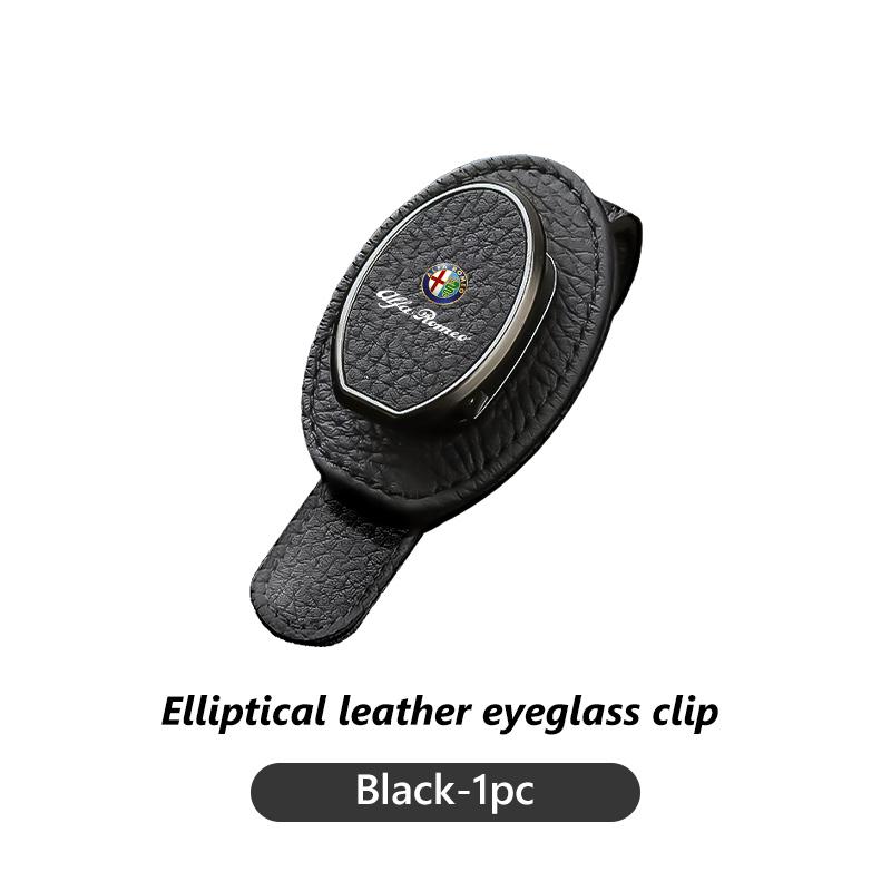 AAACQ1 2026 Hot Alfa Romeo Car Interior Sun Visor Sunglasses Storage Clip Ticket Card Organizer Accessories For Alfa Romeo GT Stelvio F