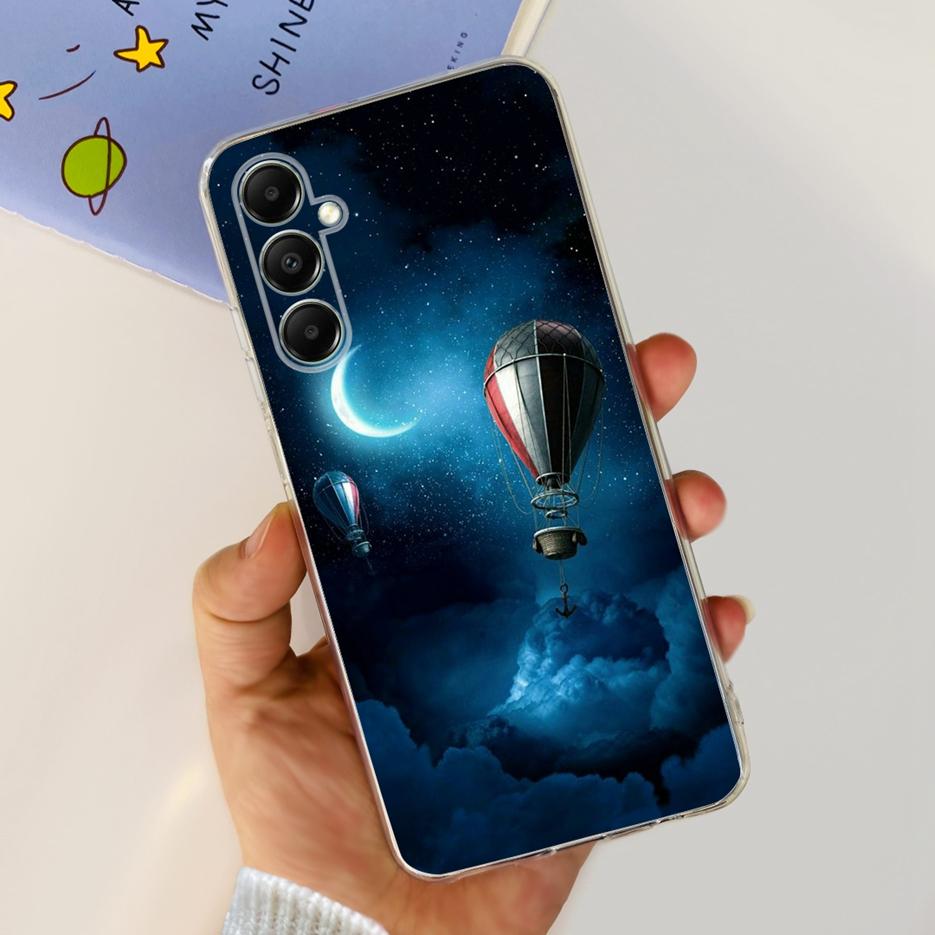 Чехол для Samsung Galaxy A05s SM-A057F Милый мультяшный чехол с кошкой Прозрачный силиконовый чехол для телефона для Samsung A05s A 05s Мягкий бампер