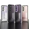 Ударопрочный чехол для телефона OPPO Reno 12 Pro, алюминиевый сплав, металлический каркас, матовая прозрачная акриловая задняя крышка для Reno 12Pro