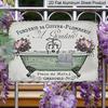 2D Flat Vintage French Bathroom Metal Wall Art - Shabby Chic Decor with Floral Design, Rustic Aluminium Sign for Home, Kitchen & Bathroom, 1765-1830