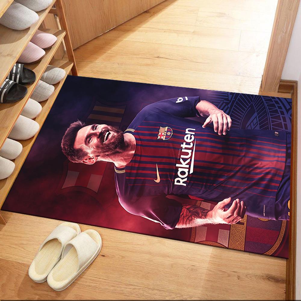 Messi 194 Floor Rug Office Rug Suitable for Foyer Dining Room Game Room Balcony Antislip Carpet Decorate Offices Gift for Festivals