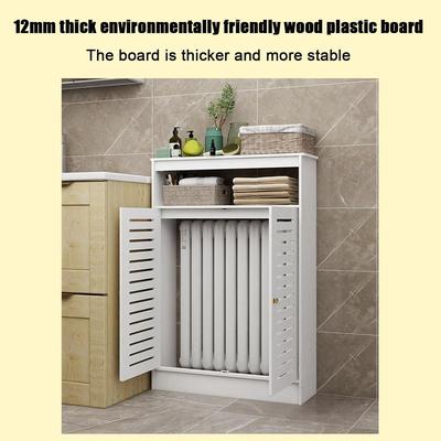 Белый экран для радиатора с жалюзийной решеткой, полка, шкаф, декоративный органайзер для хранения для отопления гостиной, напольный шкаф для ванной комнаты с 2 дверцами и современный