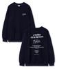 Свитшот TI.GLAKE Method Oversized из французского терри Темно-синий