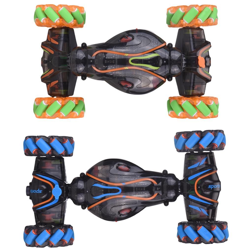 Машина на радиоуправлении, 2,4 ГГц 4WD Трюковая машина с управлением жестами и функцией распыления, подсветкой и музыкой, вращение на 360°