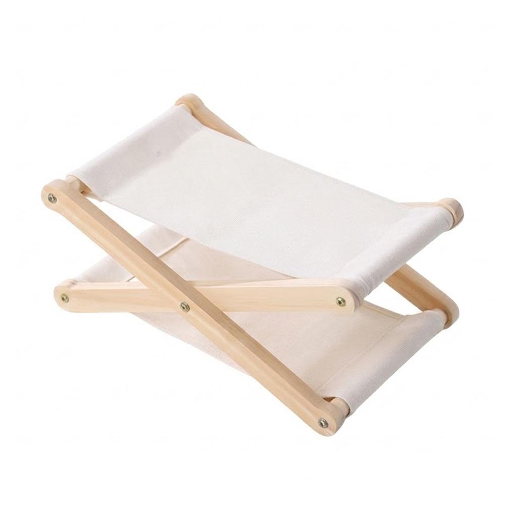 UV Resistant Folding Wooden Beach Pillow Portable Canvas Lounge Headrest Travel Pillow Household