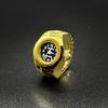 Cool Vintage Rings Jewelry Clock Heart Shape Punk Roman Quartz Watch Adjustable Mini Elastic Strap Finger Watch Ring Couple