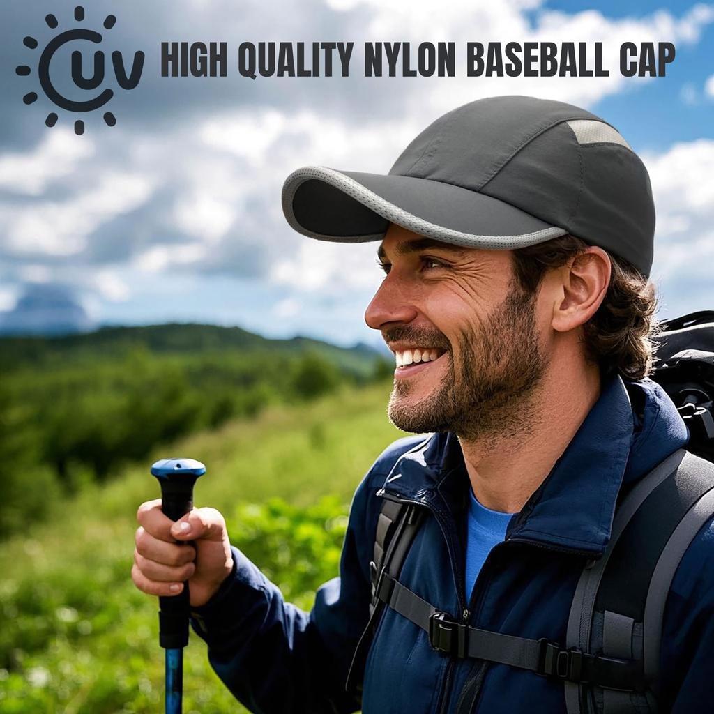 Clape Running Mesh Cap for Men and Summer Outdoor Work Solid Color Gray Cap, Women, Lightweight, Quick-Drying, Breathable, Hat, Tennis, Golf, Mesh,