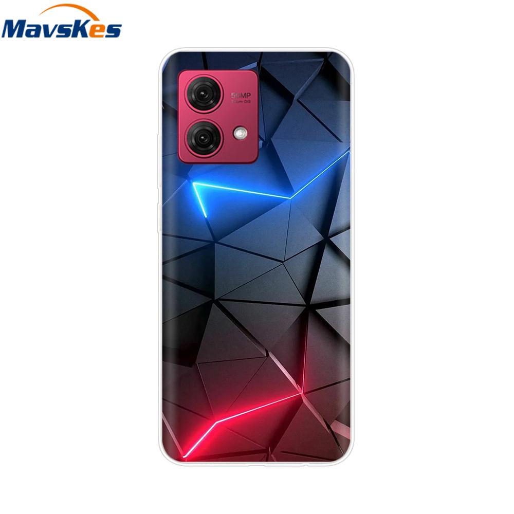 Для Motorola Moto G84 Чехол Роскошный ТПУ Мягкий Прозрачный Силиконовый Задняя Крышка Телефона для Moto G84 G54 5G Защитные Ударопрочные Чехлы Funda