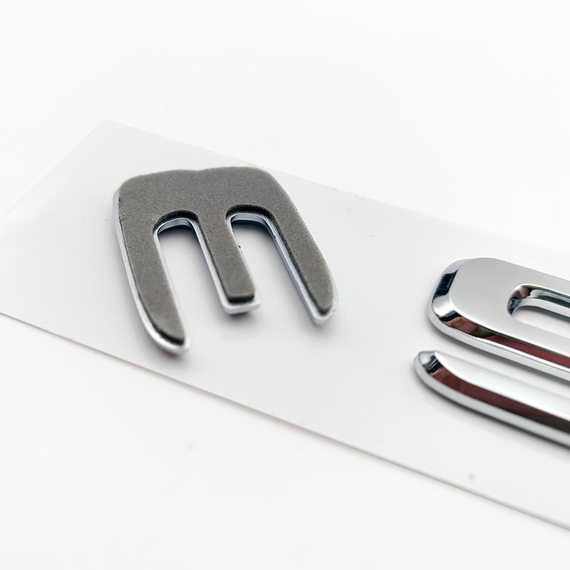 cxjva7 3D ABS Chrome S 63 Logo S63 Emblem Letters Sticker Car Trunk Badge Decal For S63 C217 Accessories