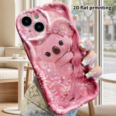 Чехол для телефона: 2D плоский дизайн, подходящий для защитного чехла iPhone 18 17 16 15 14 13 Pro, стиль для пары, кукла-коала, рождественские и хэллоуинские подарки
